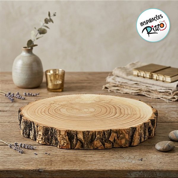 Enfeite Decorativo de Tronco - 01 unidade - ArtLille - Rizzo Embalagens