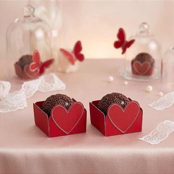 Forminha para Doce - 24 unidades - Cromus Festa Romântica - Rizzo