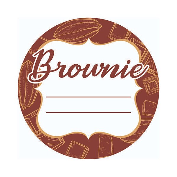 Etiqueta Adesiva Brownie com 60 un. Rizzo