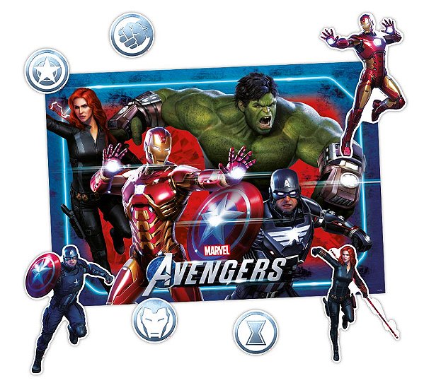Kit Decorativo Avengers Game Verse - 02 unidades - Regina - Rizzo