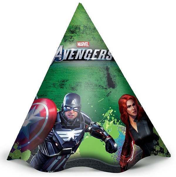 Chapéu de Aniversário Festa Avengers Game Verse - 12 unidades - Regina - Rizzo