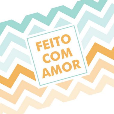 Tira Decorativa Feito com Amor - Tam P / M / G - 5 unidades - Rizzo