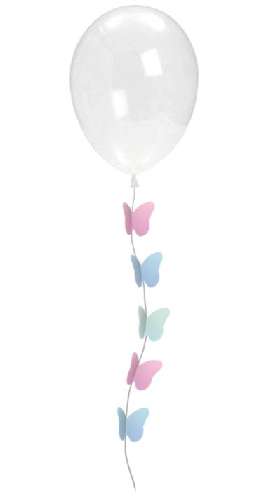 Apliques Decorativos para Balões Festa Borboletas - 08 unidades - Cromus - Rizzo