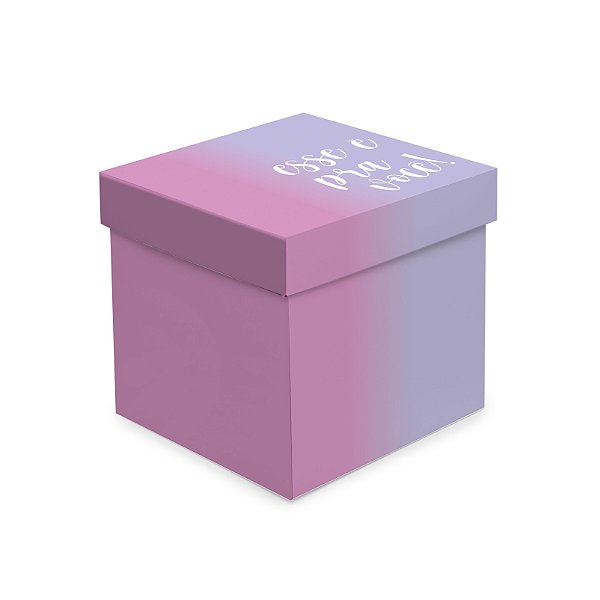 Caixa Cubo Degrade - 01 unidade - Cromus - Rizzo Embalagens