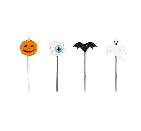 Pick Decorativo Halloween - Doces ou Travessuras - 12 unidades - Cromus - Rizzo Embalagens