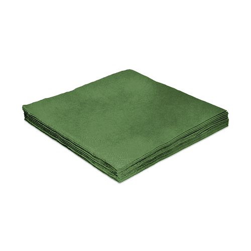 Guardanapo de Luxo Folha Dupla Liso Verde - 20 unidades - Silver Festas - Rizzo Embalagens