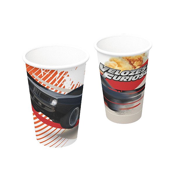 Copo Papel 200ml Festa Velozes e Furiosos - 8 Unidades - Festcolor - Rizzo