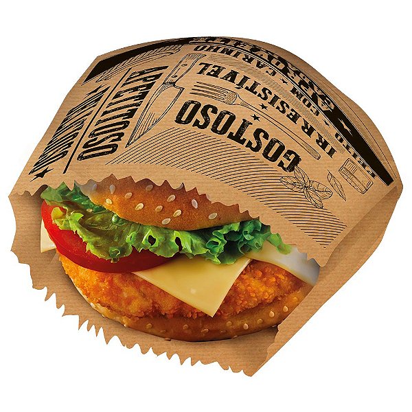 Saquinho para Lanche Kraft - 13,5x13,5x5cm - 50 unidades - Food Service Festcolor