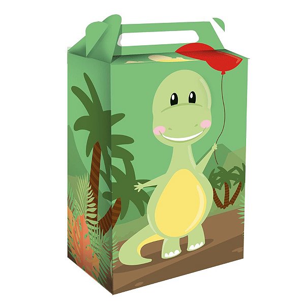 Caixa Surpresa Festa Dino Baby - 8 Unidades - Festcolor - Rizzo Embalagens