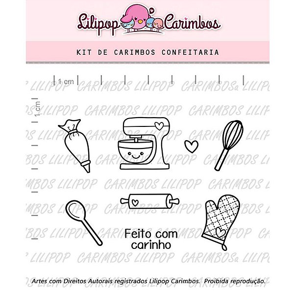 Carimbo Confeitaria Cod 31000031 - 01 Unidade - Lilipop Carimbos - Rizzo Embalagens