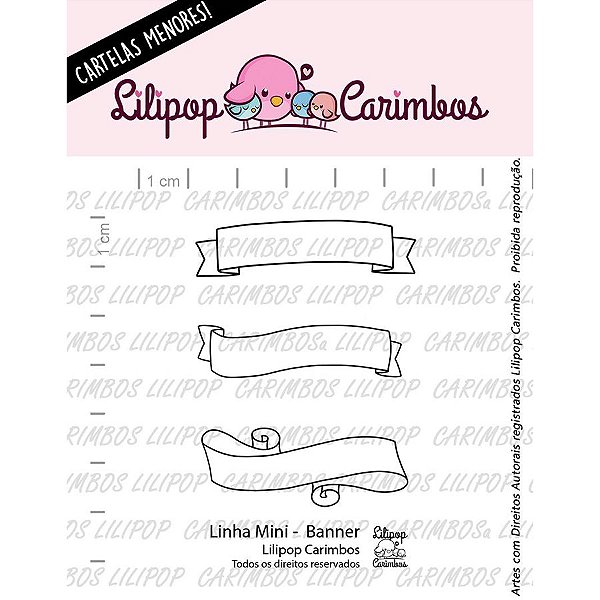 Carimbo Mini Banner - Cod 31000056 - 01 Unidade - Lilipop Carimbos - Rizzo Embalagens