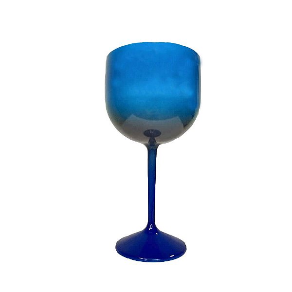 Taça Gin Fluor com 550ml Degradê Azul Royal, Cinza e Azul Celeste - Rizzo Embalagens