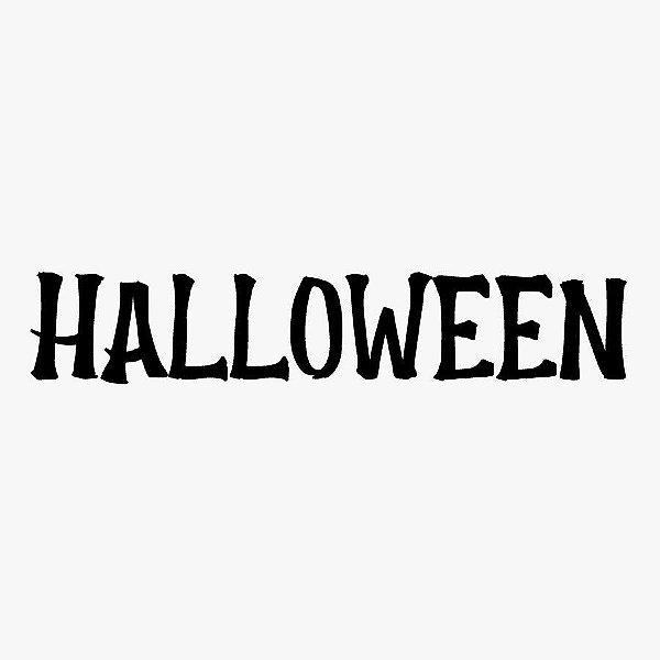 Transfer Halloween - Lettering HALLOWEEN - 01 Unidade - Rizzo Embalagens