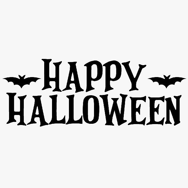 Transfer Halloween - Lettering HAPPY HALLOWEEN - 01 Unidade - Rizzo Embalagens