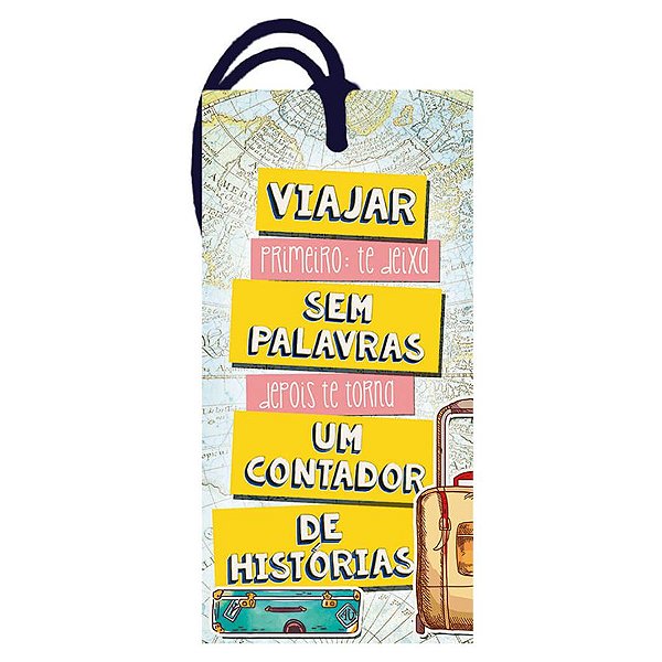 Decor Home Tag "Viajar de Histórias" - DHT2-158 - LitoArte - Rizzo