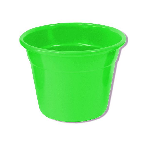 Cachepot Pote Pequeno Cor Verde Neon de Plástico - 1 Unidade - Rizzo Embalagens