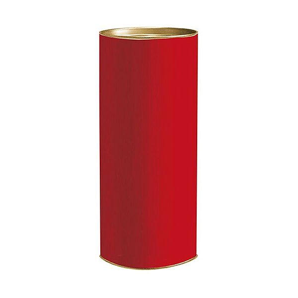 Lata para Presente Liso Vermelho - 01 unidade - Cromus - Rizzo Embalagens