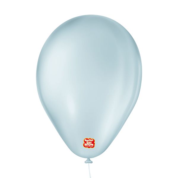 Balão de Festa 6,5" Basic - Azul Claro - 50 Unidades - Balões São Roque - Rizzo