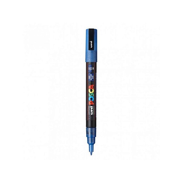 Caneta Posca PC-3ML 1,3mm Azul Glitter - 01 Uni - Uni Posca - Rizzo