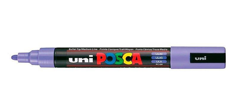 Caneta Posca PC-5M 2,5mm Lilás - 01 Uni - UniPosca - Rizzo