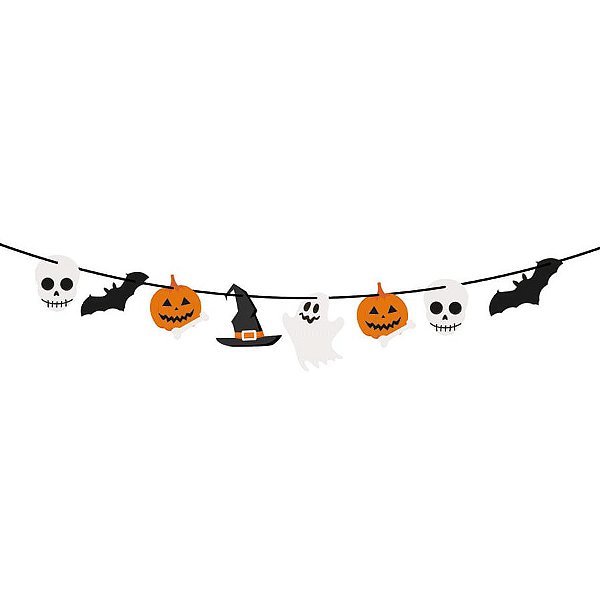 Faixa Decorativa Boo Halloween 1 Unidades - Cromus - Rizzo Embalagens