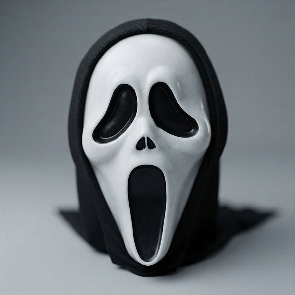 Máscara Halloween Pânico com Capuz - 01 unidade