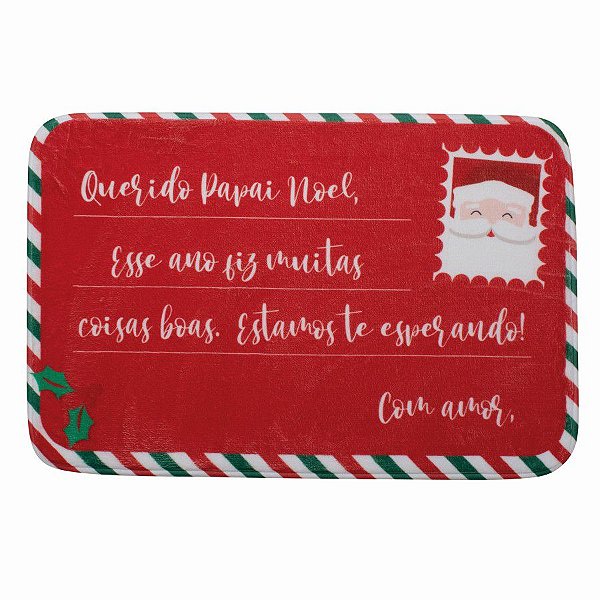 Tapete Carta para Noel 40cm - 01 unidade - Cromus Natal - Rizzo