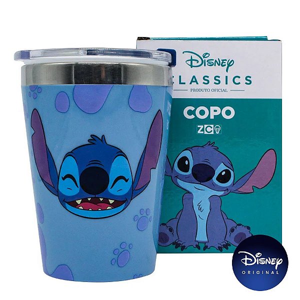 Copo c/ Tampa Lilo & Stitch Disney - 300ml - Disney Original - 01 Un - Rizzo