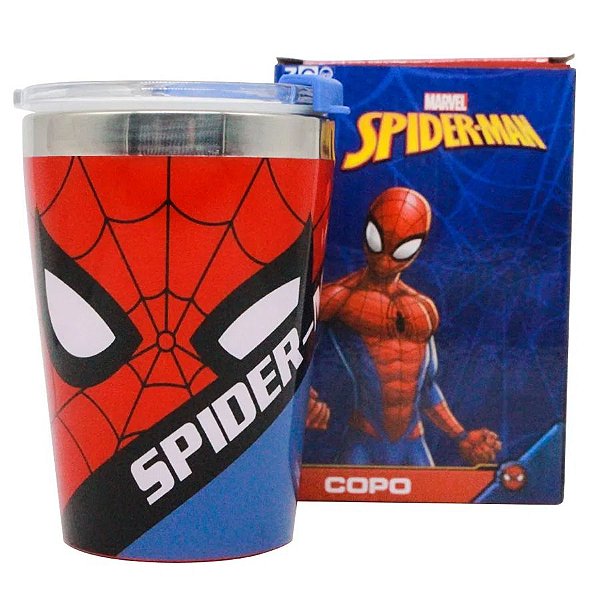 Copo c/ Tampa Homem Aranha Vingadores - 300ml - Marvel Original - 01 Un - Rizzo