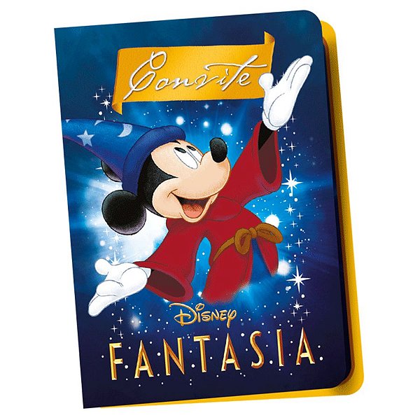 Convite Festa Mickey Fantasia - 12 Unidades - Regina - Rizzo Embalagens
