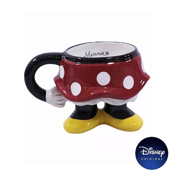 Caneca Enfeite Decorativo Minnie Mouse - 300ml - Disney Original - 1 Un - Rizzo