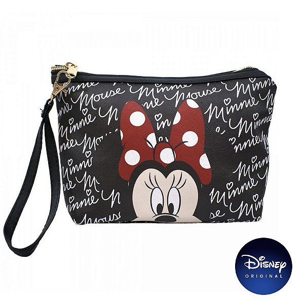 Necessaire Preta Minnie Mouse - Disney Original - 01 Un - Rizzo