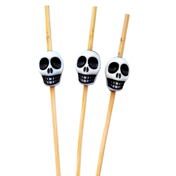 Pick Decorativo Caveira Halloween - 12 Unidades - Cromus - Rizzo
