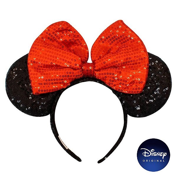 Tiara Lantejoula Orelhinha Minnie Mouse - Disney Original - 1 Un - Rizzo