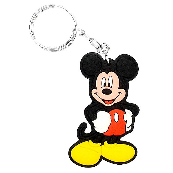 Chaveiro Mickey Temático Emborrachado - 01 unidade - Rizzo Embalagens