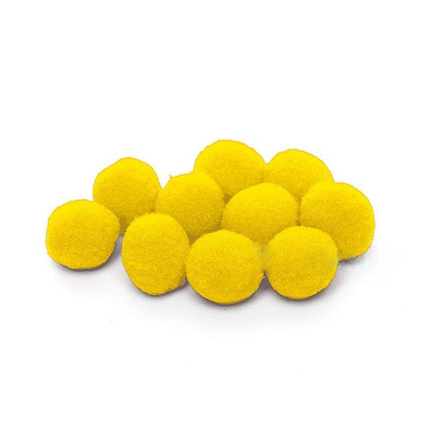 Pompom Decorativo Amarelo - 100 Un - Artegift - Rizzo