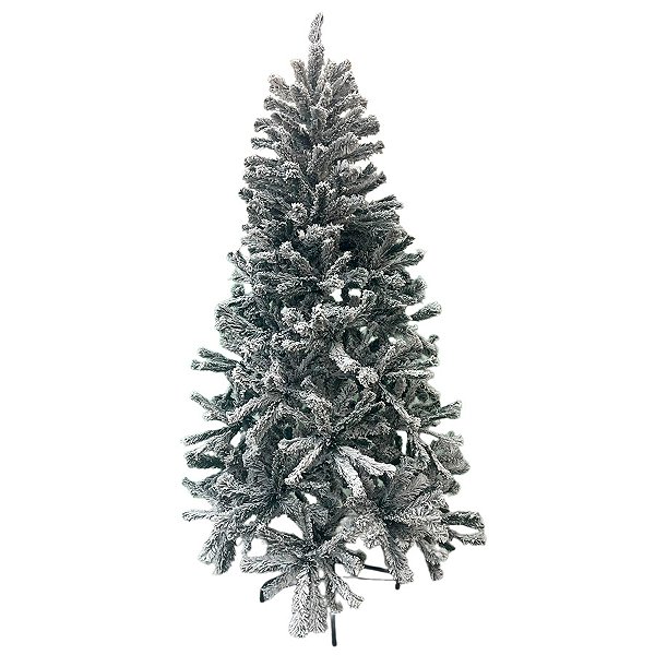 Árvore de Natal Lille Nevada Verde 2,10m - 01 unidade - Cromus Natal - Rizzo