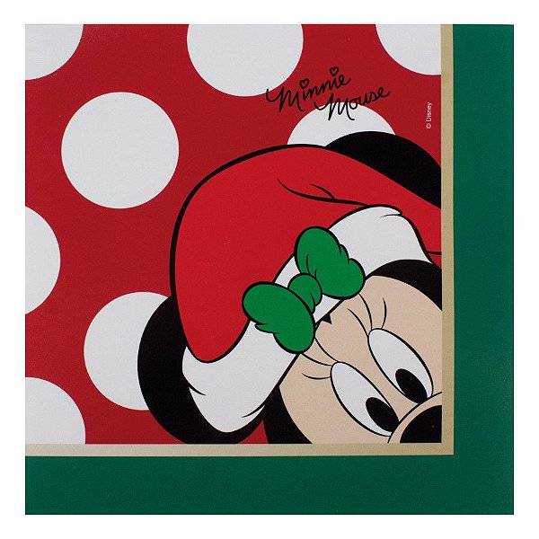 Guardanapo de Papel Minnie Mouse Poa - 20 folhas Natal Disney - Cromus - Rizzo