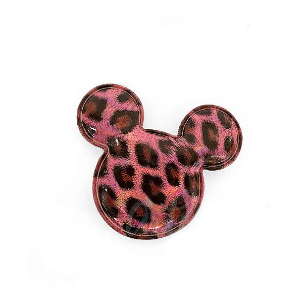 Aplique Urso Rosa Animal Print Decorativo - 2 Un - Artegift - Rizzo