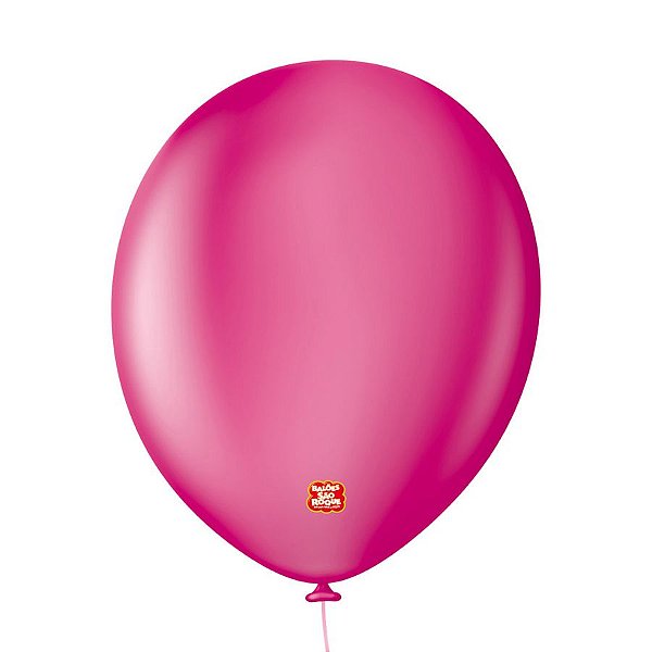 Balão Profissional Premium Uniq 11" 28cm - Rosa Profundo - 15 unidades - Balões São Roque - Rizzo Embalagens