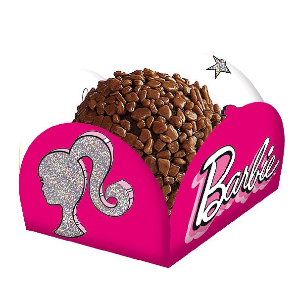 Porta Forminha Festa Barbie - 40 Unidades - Festcolor - Rizzo Embalagens