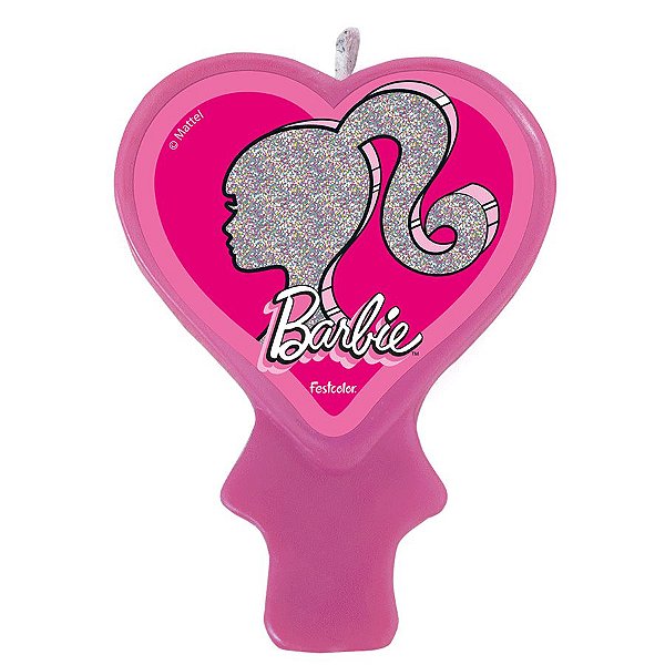 Vela Festa Barbie - 1 Unidade - Festcolor - Rizzo Embalagens