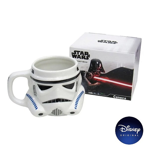 Caneca Formato Stormtrooper Star Wars - 500ml - Disney Original - 1 Un - Rizzo