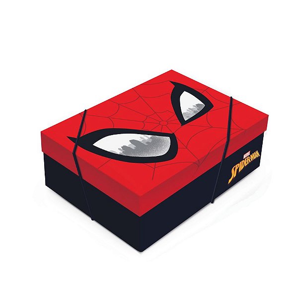Caixa para Presente com Tampa - Spider Man - 01 unidade - Cromus - Rizzo Embalagens