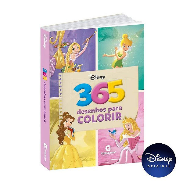 Livro 365 Desenhos Para Colorir Disney Princesas E Fadas - 01 Unidade -  Culturama - Rizzo - Rizzo Embalagens