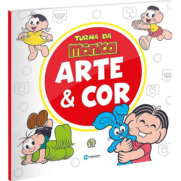 Livro Arte E Cor Turma Da Monica - 01 Unidade - Culturama - Rizzo