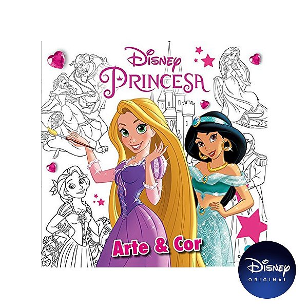 Livro Arte E Cor Disney Princesas - 01 Unidade - Culturama - Rizzo