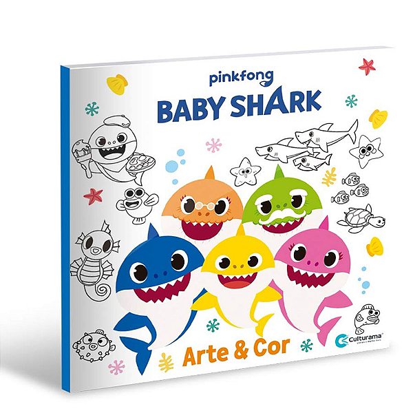 Livro Arte E Cor Baby Shark - 01 Unidade - Culturama - Rizzo