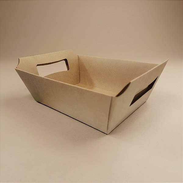Cesta de Papel P 9,5x14x5cm - Kraft - 10 Unidades - ASSK - Rizzo