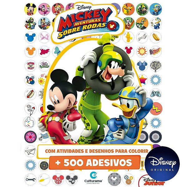 Livro 500 Adesivos Disney Mickey - 01 Unidade - Culturama - Rizzo